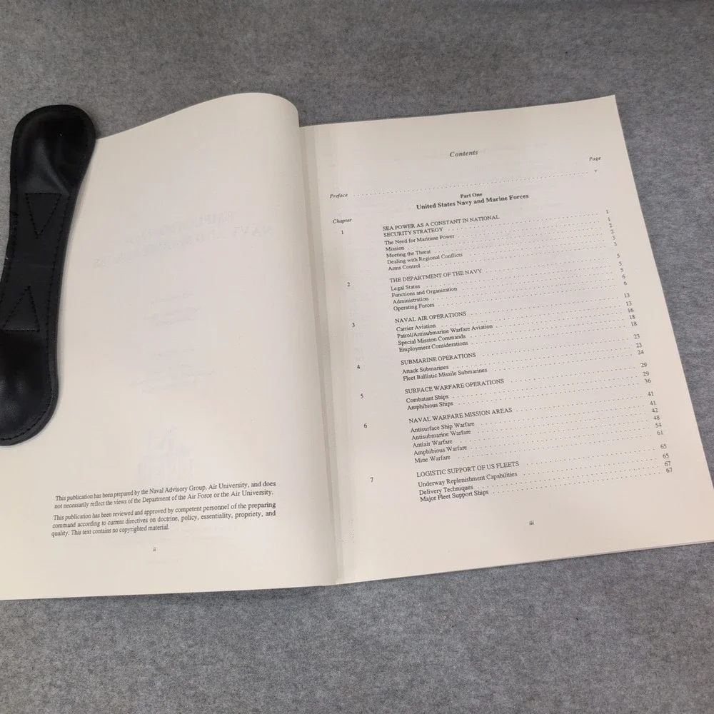 Employment of Navy and Marine Forces AU-16 Air University Press 1990 Book - Picture 3 of 4
